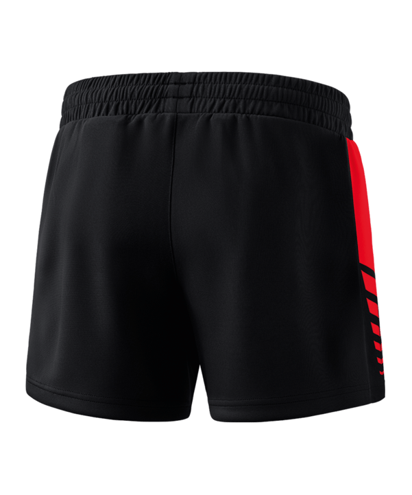 Erima Six Wings Worker Short Damen Schwarz Rot - schwarz