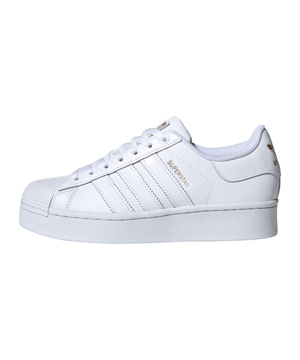 adidas Originals Superstar Bold Damen Weiss Gold - weiss