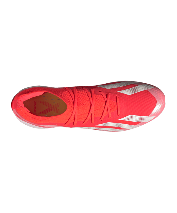 adidas X Crazyfast Elite SG Energy Citrus Rot Weiss Gelb - rot