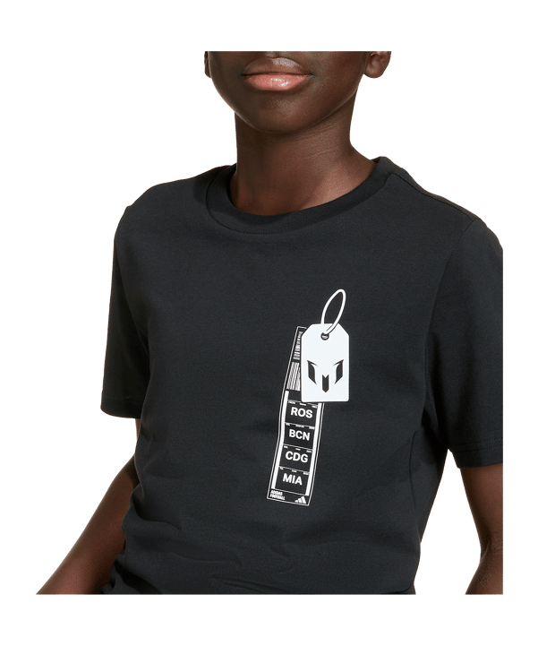 adidas Messi Fun T-Shirt Kids Schwarz - schwarz
