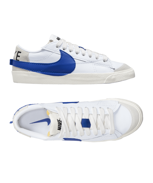 Nike Blazer Low 77 Jumbo Weiss Blau F100 - weiss