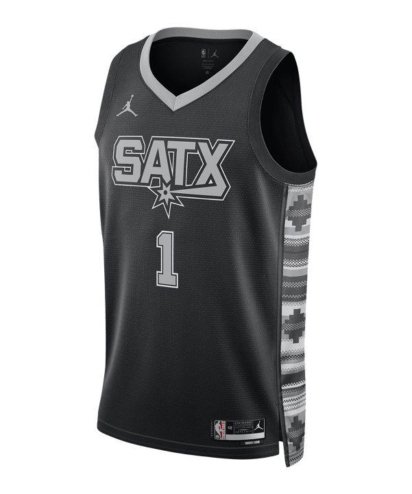 Jordan NBA San Antonio Spurs Statement Edition Swingman Trikot Schwarz F014 - grau