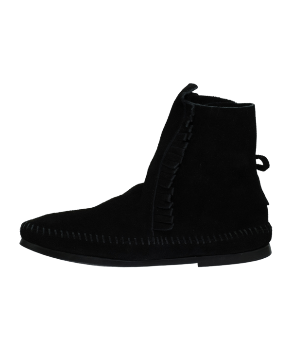 Minnetonka Two Button Boot Sneaker Schwarz Schwarz - schwarz
