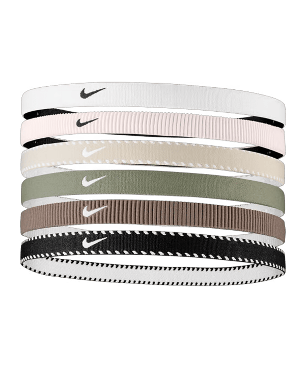 Nike Flex Classic 6PK Fascia per capelli Bílá C111 - bianco