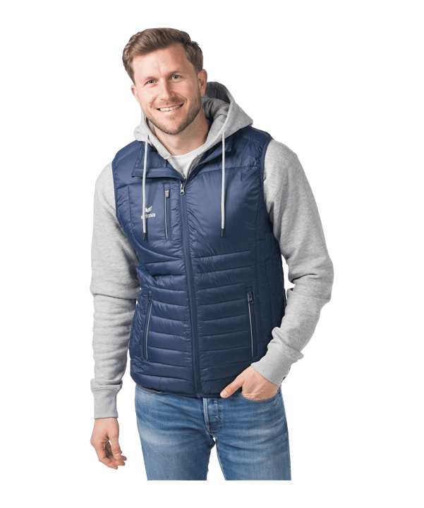 Erima CMPT Puffer Weste Blau - blau