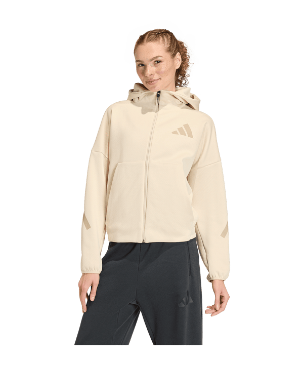 adidas Z.N.E Kapuzenjacke Damen Weiß - weiss