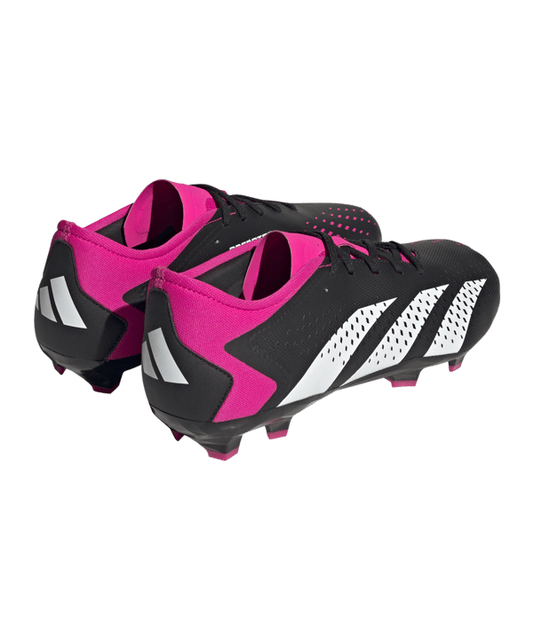 adidas Predator Accuracy.3 L FG Own Your Football Schwarz Weiss Pink - schwarz