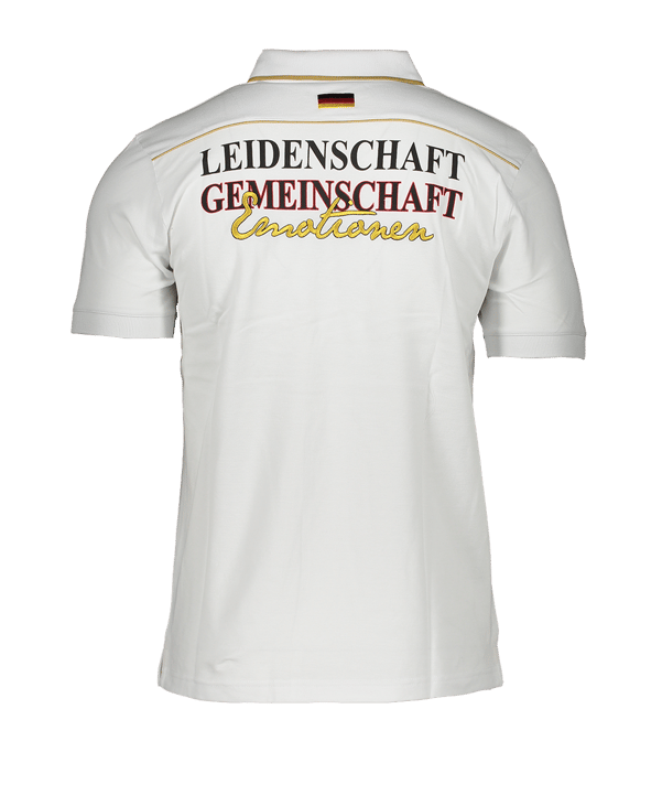 DFB Deutschland Fan Club Poloshirt Weiss - weiss