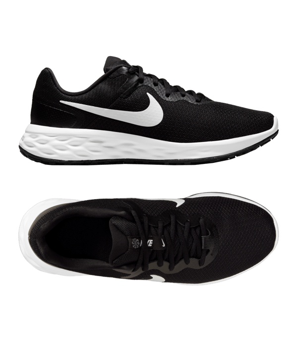 Nike Revolution 6 Running Schwarz Weiss F003 - schwarz