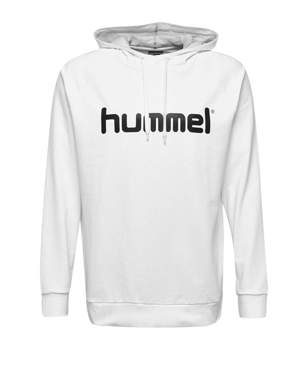 Hummel Cotton Logo Hoody Weiss F9001 - weiss
