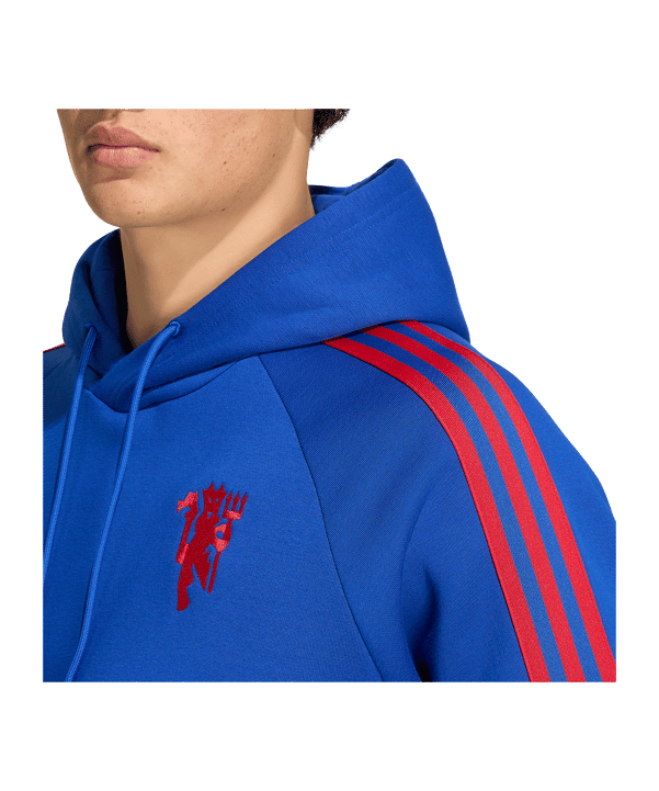 adidas Manchester United Originals Sweatshirt à capuche Bleu - bleu