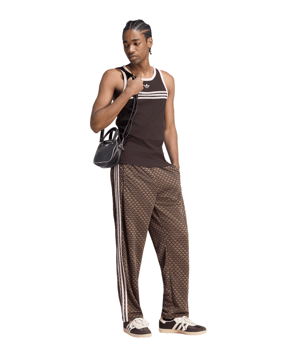 adidas Originals Firebird Loose Monogram Hose Braun - braun
