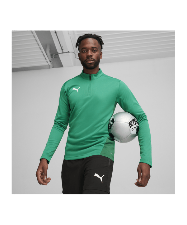 PUMA teamGOAL Training 1/4 Zip Sweatshirt Grün F05 - gruen