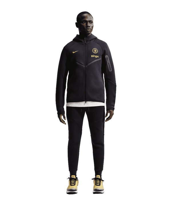 Nike FC Chelsea London Tech Fleece Kapuzenjacke Blau F426 - blau