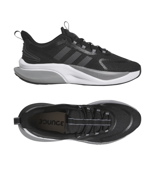 adidas AlphaBounce Laufschuh - schwarz