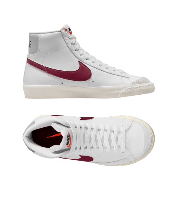 Nike Blazer Mid 77 Vintage Sneaker Weiss Grau F120 - weiss