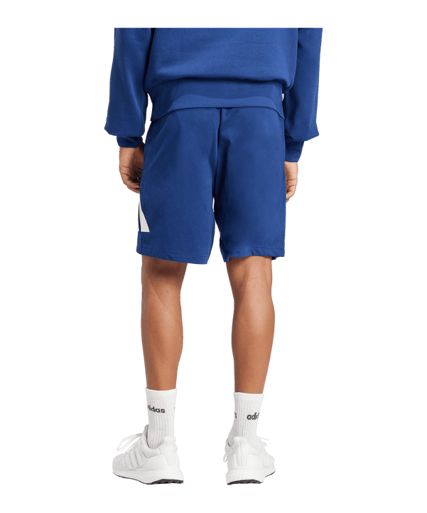 adidas Big Logo Sweatshot Short Blau - blau