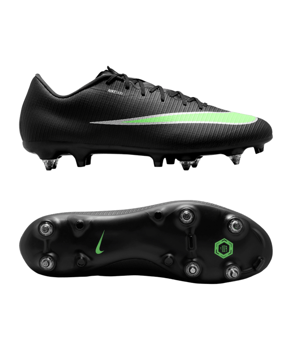 Nike Air Zoom Mercurial Vapor XVII Academy Low SG Shadow Schwarz F001