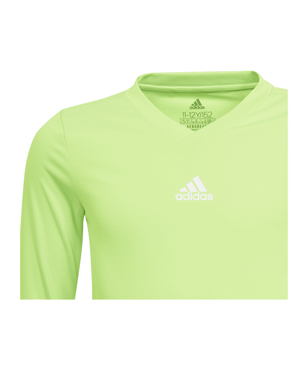 adidas Team Base Top langarm Kids Grün - gruen