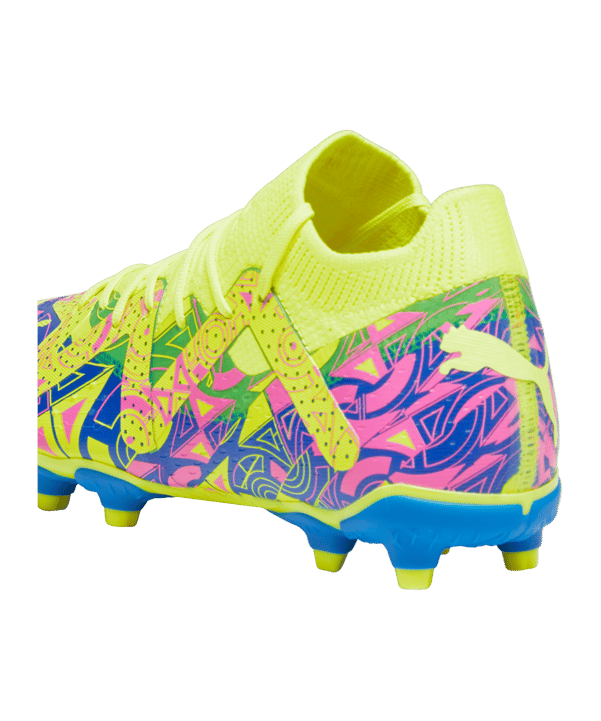 PUMA FUTURE Match FG/AG Energy Jr Kids Blau Gelb Pink F01 - blau