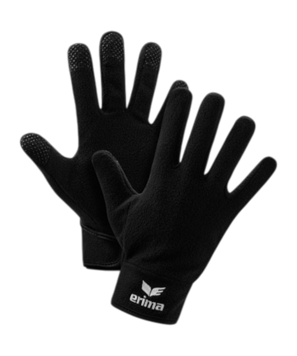 Erima Fleece Guanti Nero Cschwarz - nero