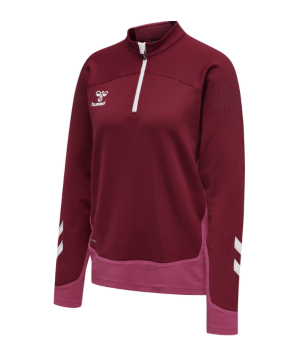 Hummel hmlLEAD HalfZip Sweatshirt Damen Rot F3584 - rot