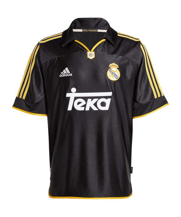 adidas Real Madrid Trikot Away 1999/2000 Schwarz - schwarz