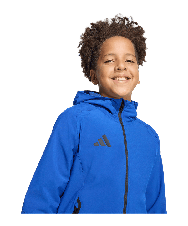 adidas Tiro Travel Windjacke Kids Blau - blau