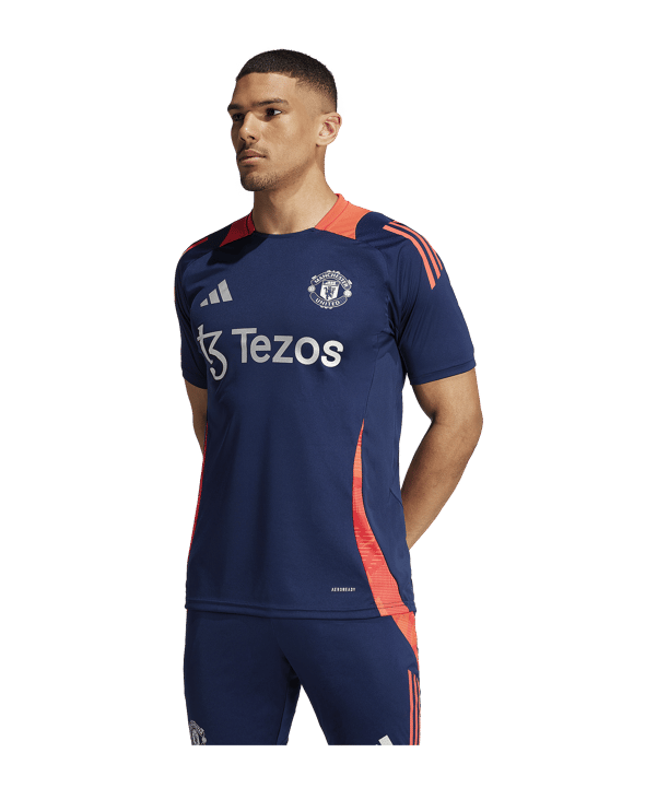 adidas Manchester United Trainingsshirt Blau - blau