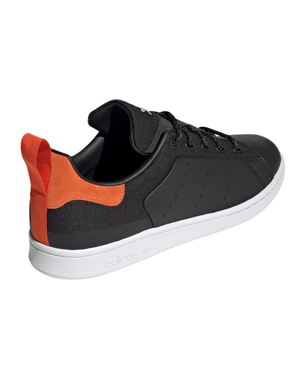 adidas Originals Stan Smith Sneaker Schwarz Orange - schwarz