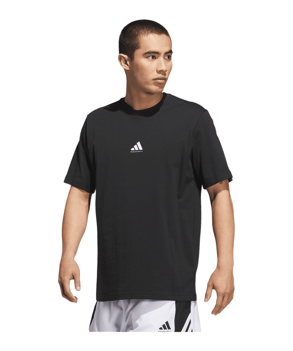 adidas Basketball Graphic T-Shirt Schwarz - schwarz