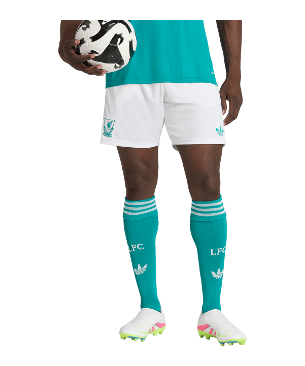 adidas FC Liverpool Short 3rd 2025/2026 Weiß - weiss
