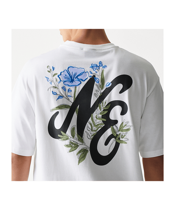 New Era Floral Grphc Os T-Shirt Weiß - weiss