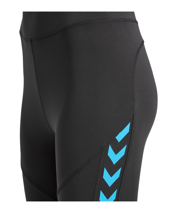 Hummel Staltic High Waist Poly Leggings Damen Grau F1025 - grau