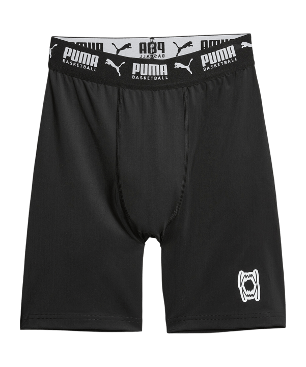 PUMA Hoops Team Short Tight Schwarz F01 - schwarz