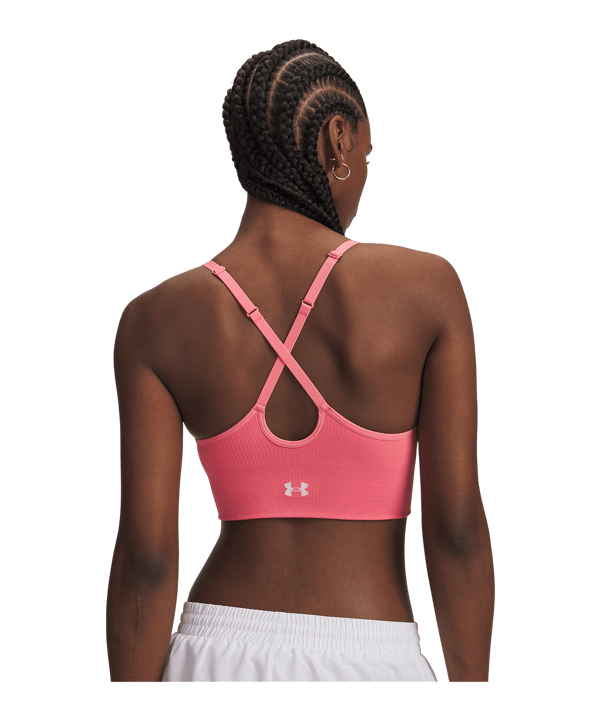 Under Armour Vanish Seamless Low Sport-BH Damen Rosa F600 - rosa