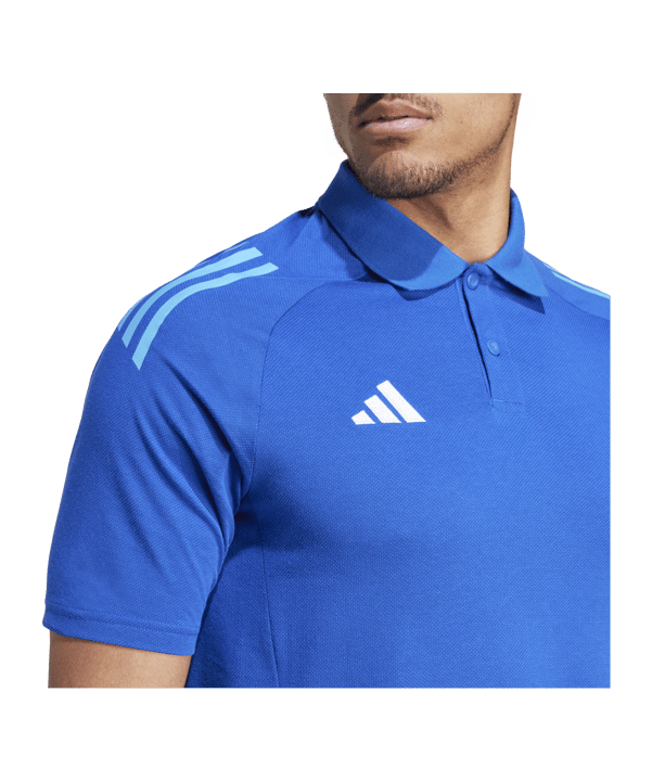 adidas Tiro 24 Competition Poloshirt Blau - blau