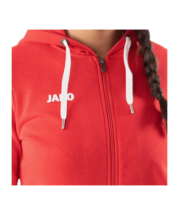 JAKO Base Giacca con cappuccio Donna Rosso C001 - rosso