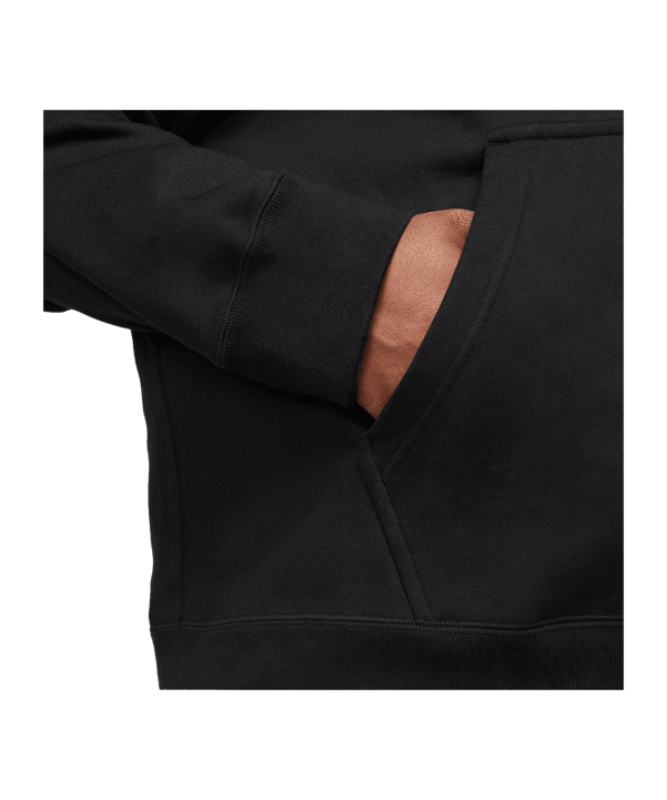 Nike Fleece Solo Swoosh Hoody Schwarz F010 - schwarz