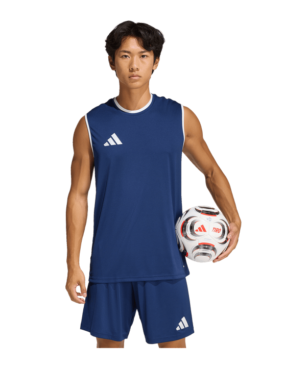 adidas Entrada 26 Trikot Dunkelblau - weiss
