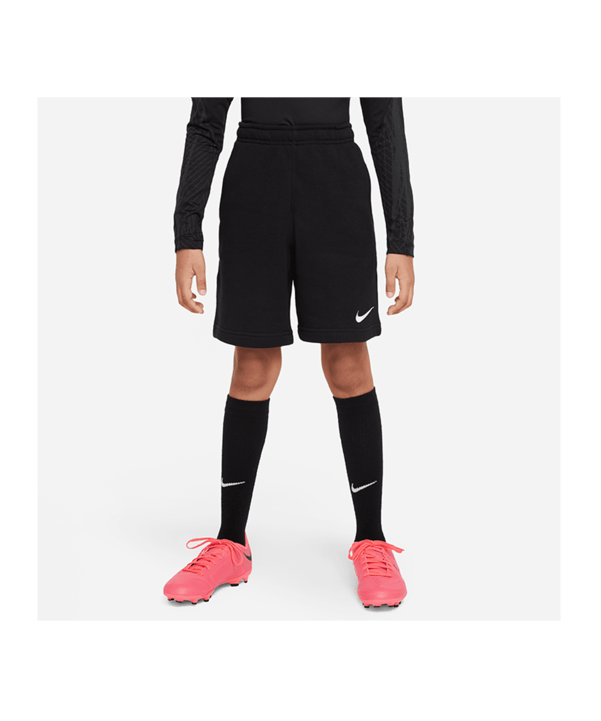 Nike Park 20 Fleece Short Kids Schwarz Weiss F010 - schwarz