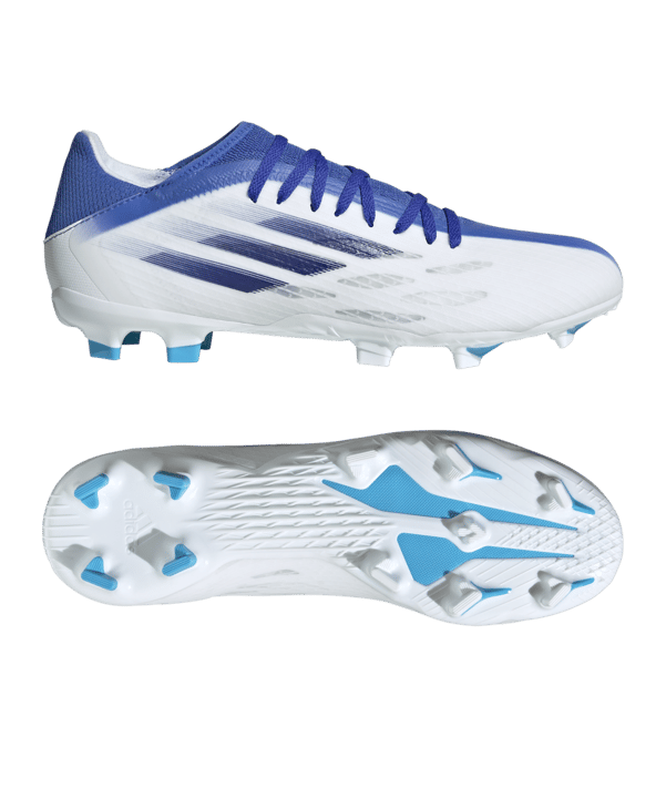 adidas X SPEEDFLOW.3 FG Diamond Edge Weiss Blau - weiss