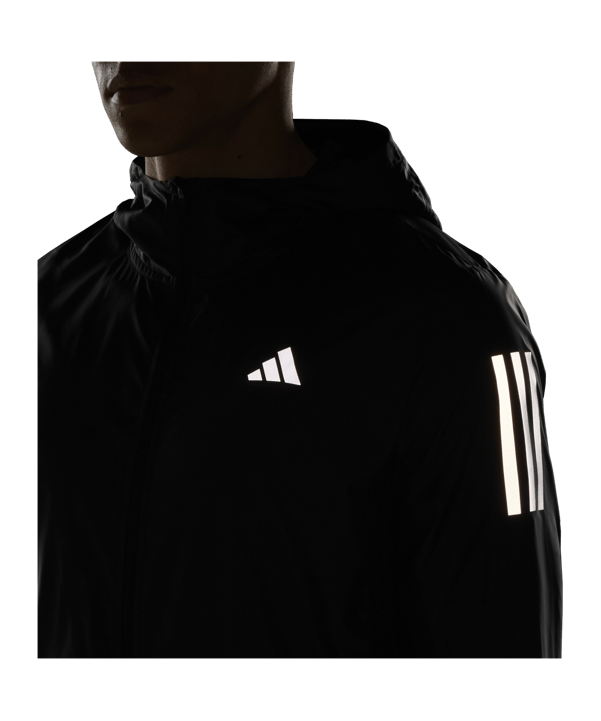 adidas Own The Run Jacke Schwarz - schwarz