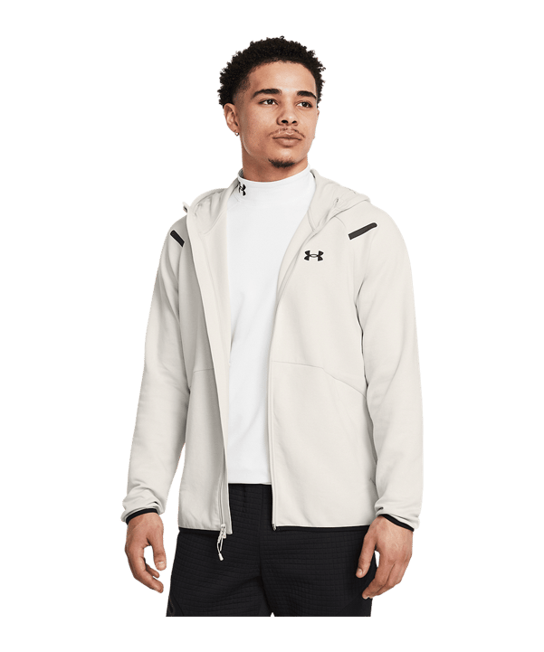 Under Armour Unstoppable Fleece Kapuzenjacke Weiß F110 - weiss
