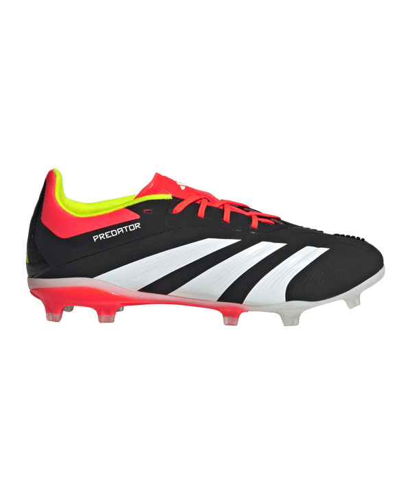 adidas Predator Elite FG Solar Energy Kids Schwarz Weiss Rot - schwarz