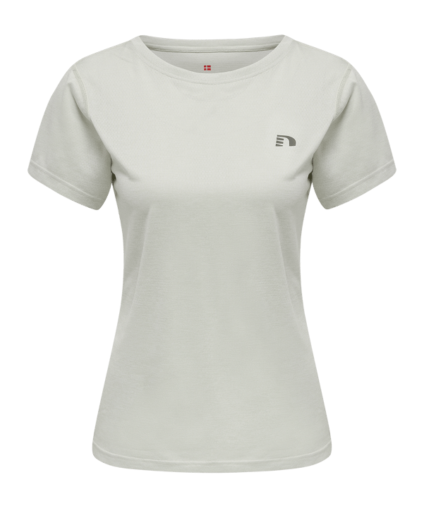 Newline Statement T-Shirt Running Damen F1113 - beige