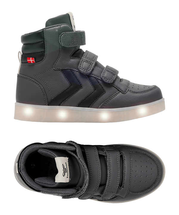Hummel Stadil Flash Sneaker Kids Grau F1525 - grau