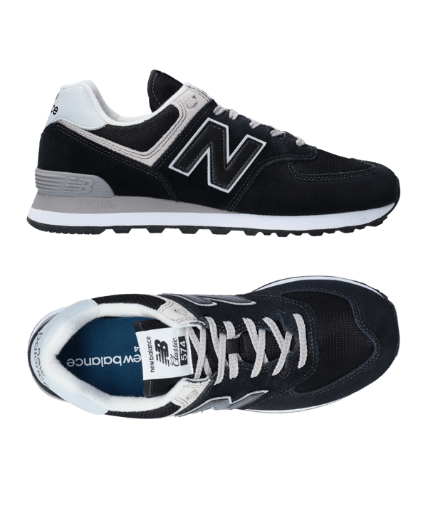 New Balance 574 Schwarz Weiss FEVB - schwarz