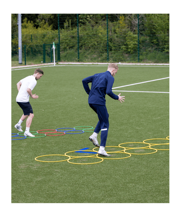 Cawila Koordinationsring | Trainingsringe Fußball | Durchmesser 70cm | Rot - rot