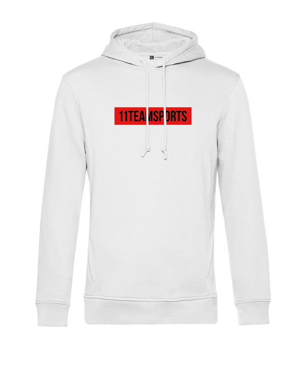 11teamsports Background Hoody Weiss Schwarz - weiss